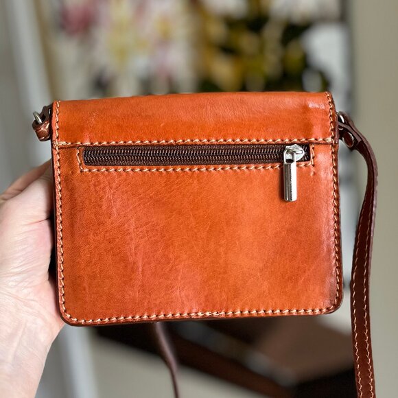 Vera Pelle Brown Crossbody Bag - Picture 3 of 15